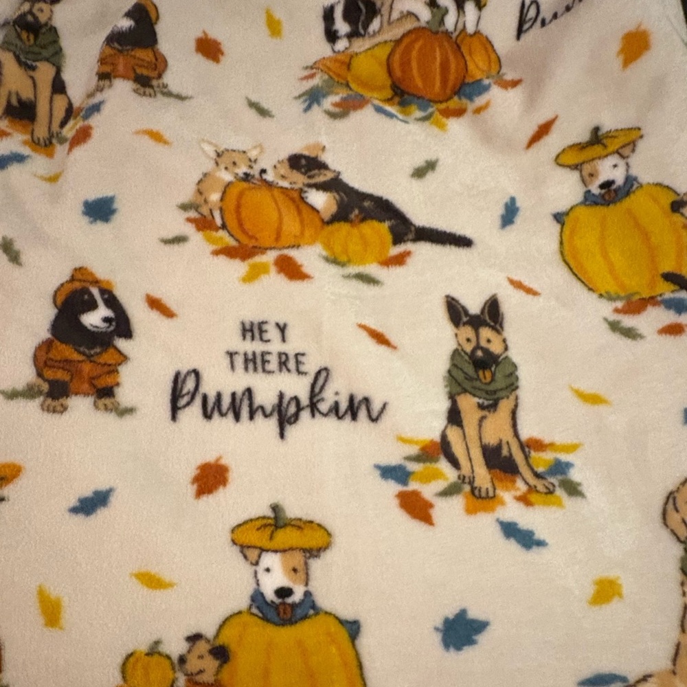Harvest / Fall fleece throw